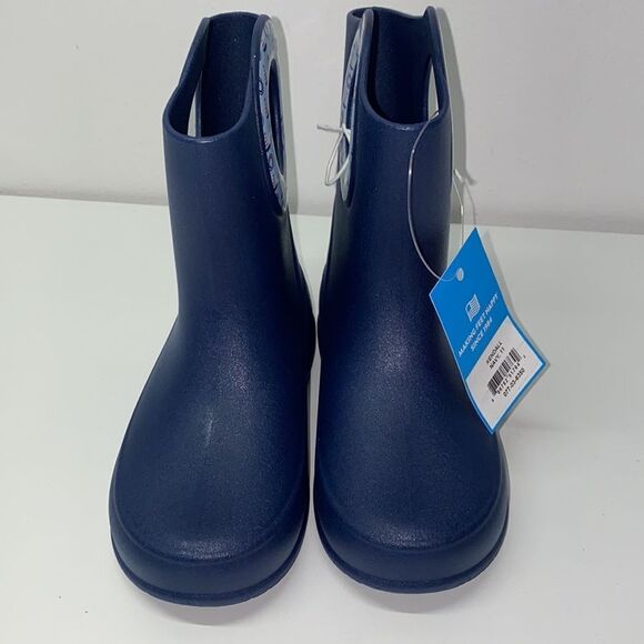 🔥Okabashi kids rain boot made in 🇺🇸 sz 11 Navy New - Picture 6 of 6